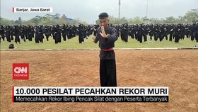VIDEO: 10.000 Pesilat Pecahkan Rekor MURI