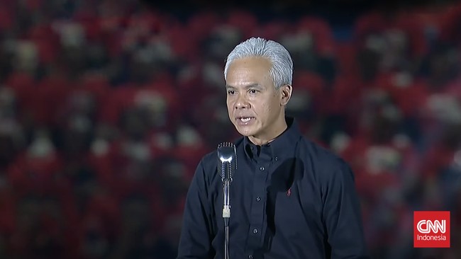 Bakal calon presiden dari PDIP Ganjar Pranowo mengajak rekan separtainya melanjutkan kemajuan yang telah dirintis Presiden Jokowi