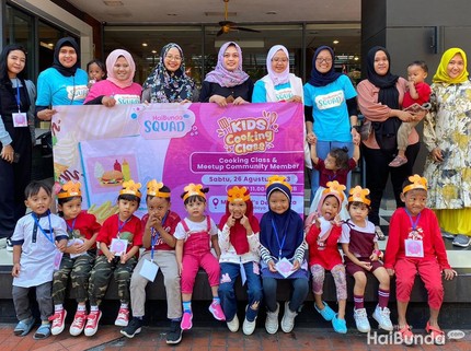 Intip Bun, Serunya Kids Cooking Class & Meet Up HaiBunda Squad Jawa Timur
