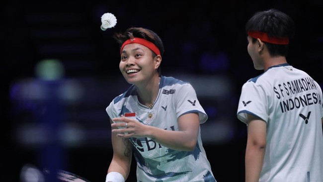 Berikut jadwal siaran langsung final Hylo Open 2023 malam ini yang akan menampilkan dua wakil Indonesia yaitu Apriyani/Fadia dan Rehan/Lisa.