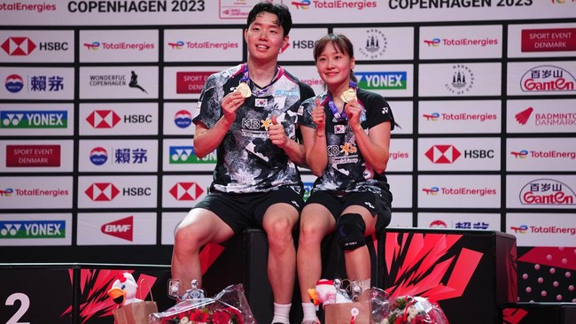 Korea Selatan jadi negara dengan gelar terbanyak di Kejuaraan Dunia BWF 2023. Seo Seung Jae meraih dua gelar di nomor ganda campuran dan ganda putra.