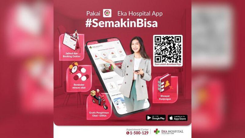 Eka Hospital Group luncurkan layanan aplikasi Eka Hospital App sebagai salah satu komitmen untuk terus meningkatkan pelayanan bagi pasien.