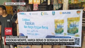 VIDEO: Pasokan Menipis, Harga Beras di Berbagai Daerah Naik