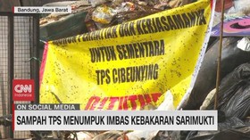 VIDEO: Sampah TPS Menumpuk Imbas Kebakaran Sarimukti