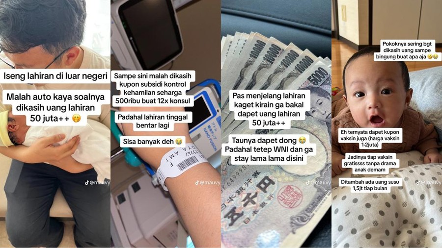 Seorang TikTokers mendapatkan uang Rp50 juta setelah melahirkan di Jepang Seorang TikTokers mendapatkan uang Rp50 juta setelah melahirkan di Jepang