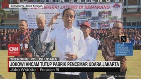 VIDEO: Jokowi Ancam Tutup Pabrik Pencemar Udara Jakarta
