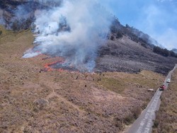 Savana Bromo Kebakaran, Lokasinya Dekat Area Wisata