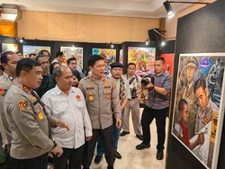 STIK Polri Bangkitkan Semangat Cinta Tanah Air Lewat Lomba Melukis