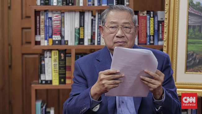 SBY bakal pimpin rapat Majelis Tinggi Partai Demokrat di Cikeas, Jumat (1/9). Rapat dilakukan usai kabar Anies akan gandeng Cak Imin.