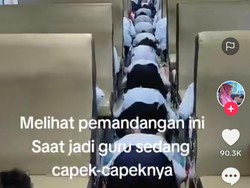 Di Balik Viral Siswa SD Blitar Salat Jemaah di KA