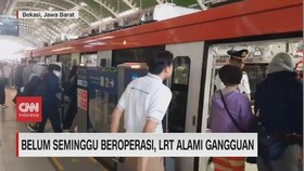 VIDEO: Belum Seminggu Beroperasi, LRT Alami Gangguan