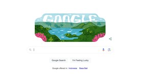 Google Doodle Rayakan 3 Tahun Danau Toba Jadi UNESCO Global Geopark