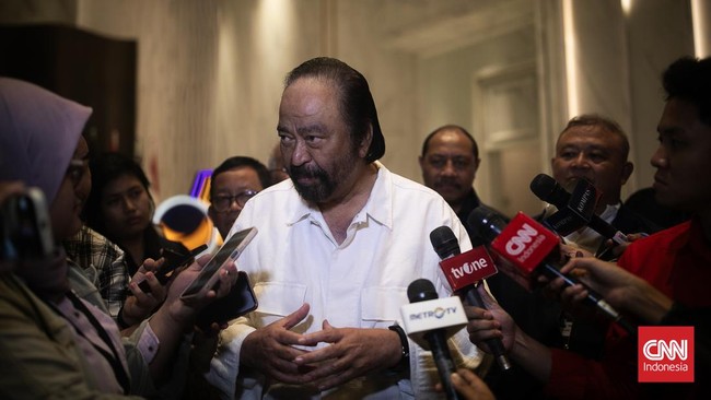 Ketum Partai NasDem Surya Palong menyebut opsi gabung pemerintahan baru bukan prioritas utama bagi partainya.