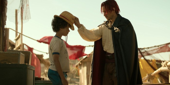 Cuplikan adegan di dalam serial One Piece Live Action di Netflix.