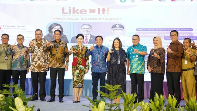 PNM memberikan edukasi tentang literasi keuangan bagi perempuan dalam kegiatan Like IT #2 di Pontianak, Kalimantan Barat, Selasa (29/8).