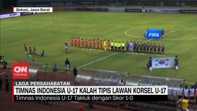 VIDEO: Timnas Indonesia U-17 Kalah Tipis Lawan Korsel U-17