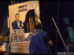 Kecewa Duet Anies-Cak Imin, Kader Demokrat Rusak Baliho AHY-Anies di Pati