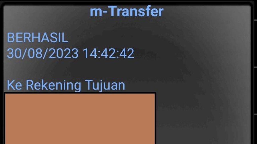 Bukti transfer. Bukti transfer.