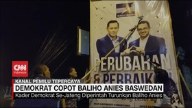 VIDEO: Demokrat Copot Baliho Bergambar Anies Baswedan