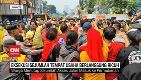 VIDEO: Eksekusi Sejumlah Tempat Usaha Berlangsung Ricuh