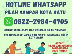 Warga Kota Batu yang Bingung Pilah Sampah Bisa Hubungi Hotline ini