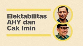 INFOGRAFIS: Adu Kuat Elektabilitas AHY vs Cak Imin