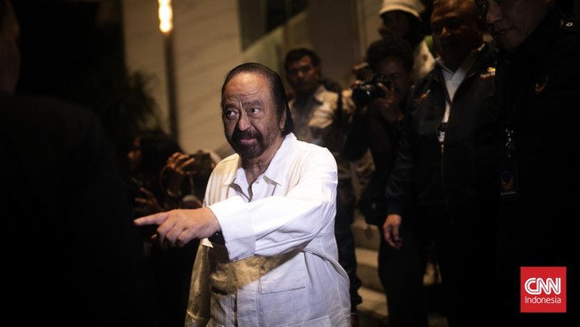 Ketua Umum Partai NasDem Surya Paloh buka suara soal wacana duet Anies Baswedan duet Muhaimin Iskandar (Cak Imin) sebagai pendampingnya di Pemilu 2024.