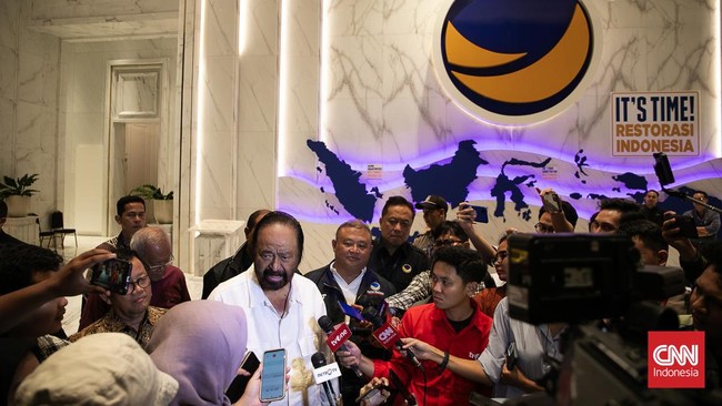 Polisi konfirmasi dapat pemberitahuan acara NasDem di Surabaya pada Sabtu (2/9). Dalam surat disebut untuk konsolidasi Pemilu, bukan deklarasi Anies-Cak Imin.