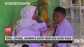 VIDEO: Viral, Difabel Akhirnya Dapat Bantuan Kursi Roda