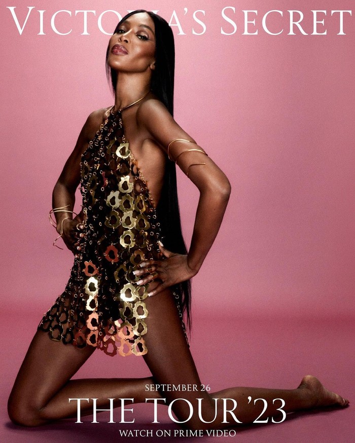 Naomi Campbell di Victoria's Secret The Tour'23