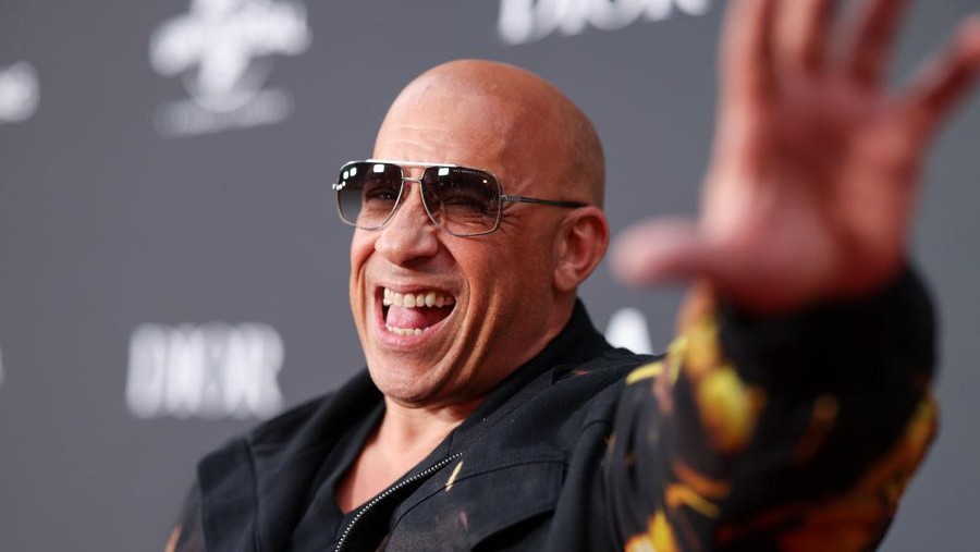Vin Diesel at the Charlize Theron Africa Outreach Project 2023 Block Party held at the Universal Studios Backlot on May 20, 2023 in Universal City, California. (Photo by Mark Von Holden/Variety via Getty Images)