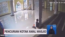 VIDEO: Pencurian Kotak Amal Masjid