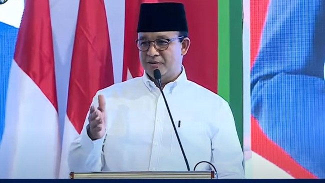 Anies mengaku hanya bisa berkomunikasi dengan Presiden PKS Ahmad Syaikhu Ketua Majelis Syuro PKS Salim Segaf Al Jufri terkait posisi Cak Imin menjadi cawapres.