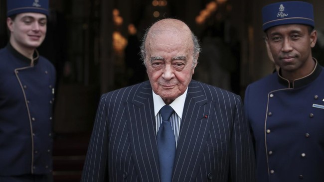 Miliarder Mesir Mohamed Al Fayed pemilik departement store Harrods Inggris meninggal dunia pada Rabu (30/8).
