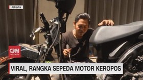 VIDEO: Viral, Rangka Sepeda Motor Keropos