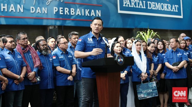 AHY mengeluarkan instruksi pada kadernya untuk menyusun strategi memenangkan Prabowo Subianto pada Pilpres 2024.