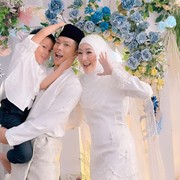 Larissa Chou dan Ikram Rosadi Gelar Penikahan Sederhana Serba Putih, Ini 7 Potret Bahagianya!