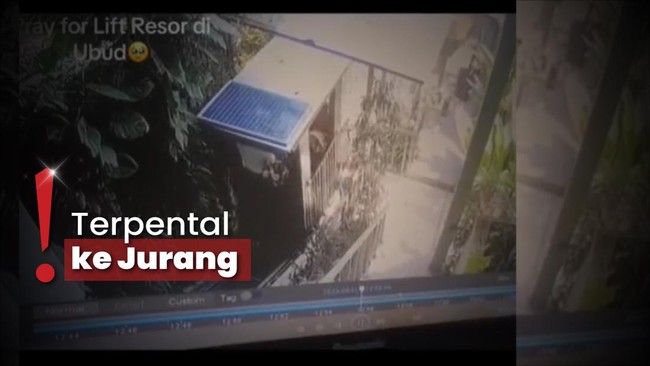 Tewaskan 5 Pekerja, Detik-detik Lift Resort di Ubud Jatuh Terekam CCTV