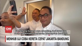 VIDEO: Menhub Uji Coba Kereta Cepat Jakarta-Bandung