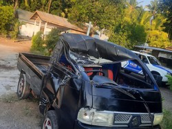 Pikap Disopiri ABG 14 Tahun Jatuh dari Jembatan, 8 Orang Luka-luka
