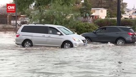 VIDEO: 2 Hari Hujan, Las Vegas Kebanjiran, 1 Warga Tewas