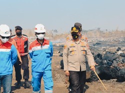 Polisi Selidiki Penyebab Kebakaran Lahan Area Kilang Minyak Pertamina Tuban