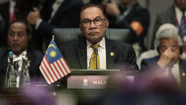 Anwar Ibrahim memaparkan sikap resmi Malaysia saat berbicara dalam Sidang ke-78 Majelis Umum PBB di New York