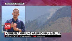 VIDOE: Karhutla Gunung Arjuno Kian Meluas