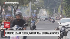 VIDEO: Kualitas Udara Buruk, Warga Abai Gunakan Masker