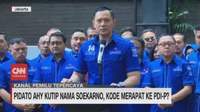 VIDEO: Pidato AHY Kutip Nama Soekarno, Kode Merapat ke PDI-P?