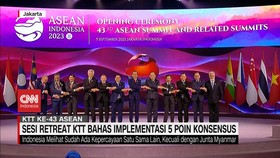 VIDEO: Sesi Retreat KTT Bahas Implemenatasi 5 Poin Konsensus