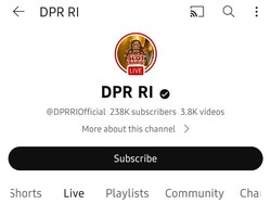 Akun YouTube DPR RI Di-hack,  Muncul Video Streaming Judi Slot