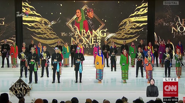 Eckle Athana dari Jakarta Selatan dan Lady Sarah Karjana terpilih sebagai abang None Jakarta 2023.