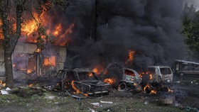 FOTO: Mayat Bergelimpangan usai Rudal Rusia Hantam Kostiantynivka